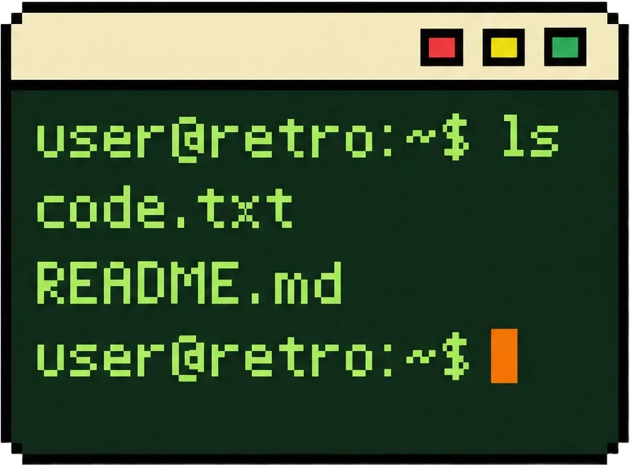 Pixel terminal window icon